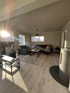 Posezení v ubytování Villa Isfjorden