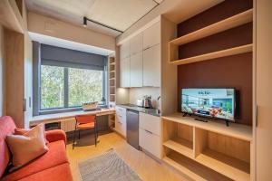 Kuchyň nebo kuchyňský kout v ubytování Niche Living Ballsbridge