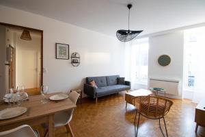 Χώρος καθιστικού στο Les Rosiers