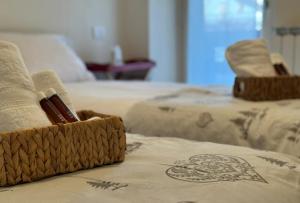 Postel nebo postele na pokoji v ubytování Sant'Orso Cozy Home