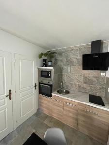 Η κουζίνα ή μικρή κουζίνα στο Studio cœur de ville +5 φωτογραφίες