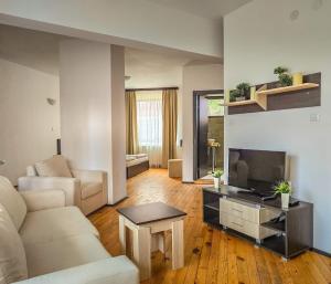 TV a/nebo společenská místnost v ubytování Everwood Hotel & Restaurant