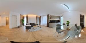 Kuchyň nebo kuchyňský kout v ubytování Nivalis Resort and Spa