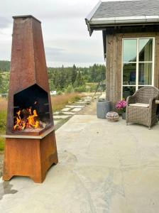 Gril dostupný pro hosty v prázdninového domu