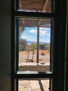 a view of a desert from a window at Marathos in Kanakis