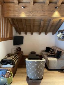 Μια τηλεόραση ή/και κέντρο ψυχαγωγίας στο Chalet Saint Joseph