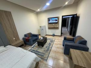 Χώρος καθιστικού στο القصر السكرى للشقق المخدومة