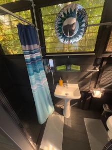 Koupelna v ubytování Jungle Loft