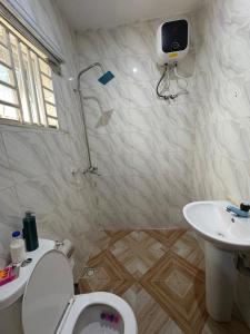 Koupelna v ubytování Bollington Adex house