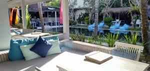 Χώρος καθιστικού στο the Oasis