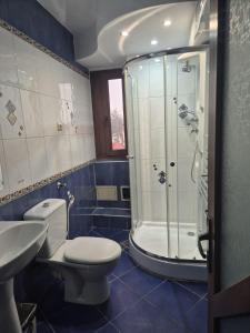 Koupelna v ubytování Cozy Central