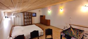 Ένα ή περισσότερα κρεβάτια σε δωμάτιο στο Ferienhaus am Regionalpark - Nähe Wien