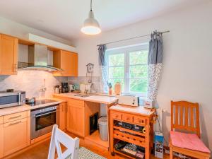 Kuchyň nebo kuchyňský kout v ubytování Ferienhaus Prütz