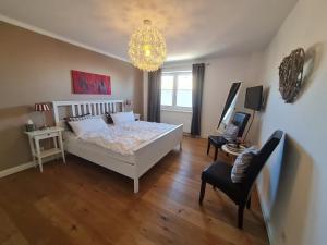 Postel nebo postele na pokoji v ubytování Lieblingsort h