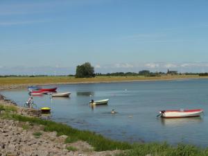 un gruppo di imbarcazioni sedute in acqua di Little Welcome a Petersdorf auf Fehmarn