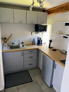 Η κουζίνα ή μικρή κουζίνα στο Loft Szczytna