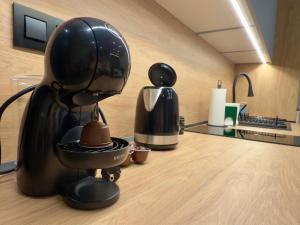 Η κουζίνα ή μικρή κουζίνα στο Apartmán Špitálska so súkromným parkingom