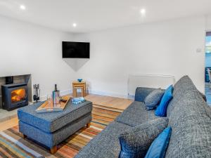 TV a/nebo společenská místnost v ubytování Balnamuir Farmhouse