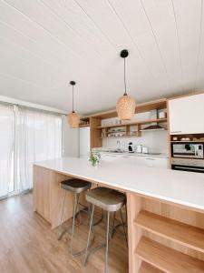 Nhà bếp/bếp nhỏ tại Superb villa with sea view