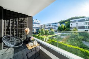 Μπαλκόνι ή βεράντα στο Konstelacja Gwiazd Apartament