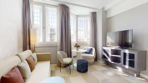 TV a/nebo společenská místnost v ubytování Radisson Blu Hotel Bremen