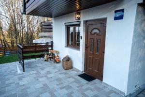 Balkón nebo terasa v ubytování Riverside Home Laura