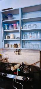 Kuchyň nebo kuchyňský kout v ubytování Private Spacious family 1 Bhk Apartment in Arambol + 5 fotografií