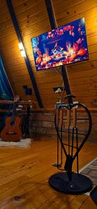 TV a/nebo společenská místnost v ubytování A-frame Love Nest + 17 fotografií