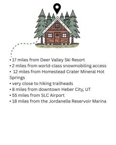 a house in the woods screenshot at Evy's Family Ranch Cabin Secluded in Heber City