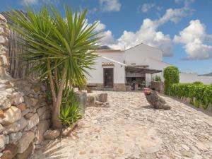 eine Palme vor einem weißen Haus in der Unterkunft Villa 35 by Villamya in El Gastor