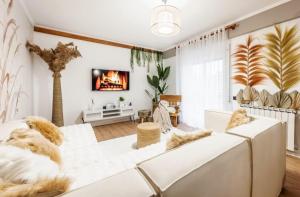 Χώρος καθιστικού στο Premium Center Apartment