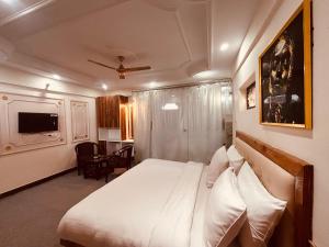 TV a/nebo společenská místnost v ubytování The Anvi Hill ! A Premium Property ! in Mussoorie + 40 fotografií