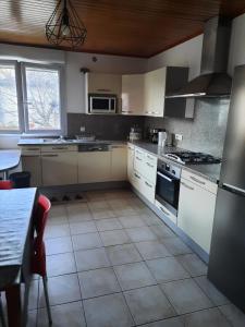 Kuchyň nebo kuchyňský kout v ubytování Appartement avec accès jardin