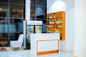 Lounge nebo bar v ubytování One pacific hotel