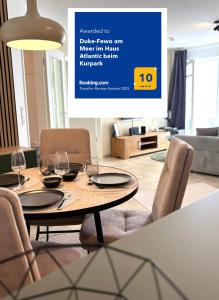 Posezení v ubytování Duke-Fewo am Meer im Haus Atlantic beim Kurpark