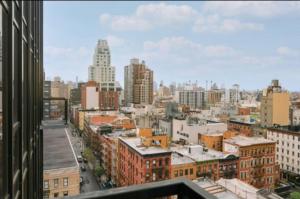 a view of a city skyline from a building at Merchant LES in New York