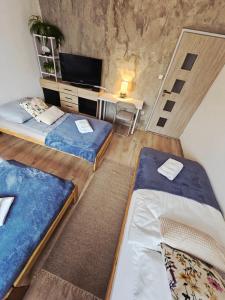 Postel nebo postele na pokoji v ubytování Domowe Zacisze