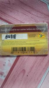 a yellow ruler sitting on top of a table at pina in Bintulu