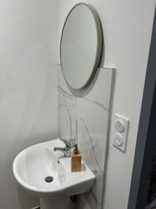 Koupelna v ubytování Cocon charmant au coeur d'Auxerre