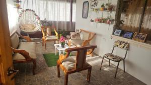 Χώρος καθιστικού στο La Magia del Colibrí