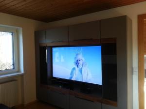 Un televisor de pantalla plana en una sala de estar. en Apartement Feldkirch, en Feldkirch