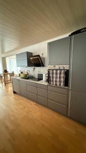 Køkken eller tekøkken på Family-friendly oasis with sauna & terrace