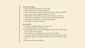 página de un documento con una lista de tareas en Residence con piscina a Sos Alinos, en Cala Liberotto