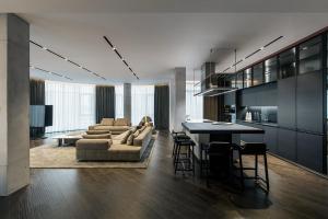 Nhà bếp/bếp nhỏ tại Courtyard Marriot VIP Apartment