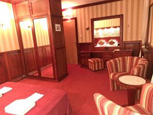 Ένα ή περισσότερα κρεβάτια σε δωμάτιο στο Hotel style apartment-studio