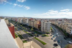 a view of a city with a street and buildings at RESIDENCE Al SALAM in Tangier