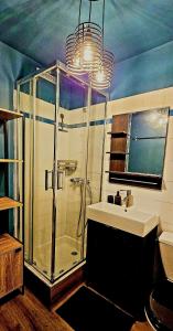 Koupelna v ubytování La Cachette Secrète + 1 fotografie