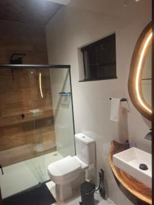 Koupelna v ubytování Vila Visgueiro - Loft com spa privativo