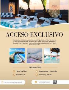 a screenshot of the acasso exclusivity website at The Carmen Hotel - Ocean Front in Playa del Carmen