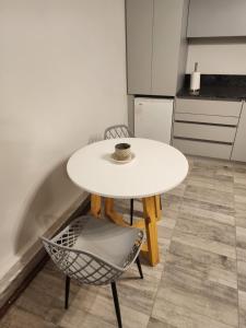 Kuchyň nebo kuchyňský kout v ubytování Mono restaurado